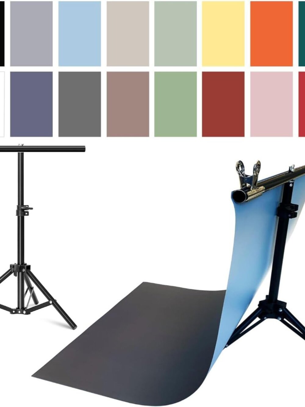 8PCS 18Patterns Product Photography Backdrops with Stand